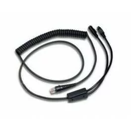 Kabel sygnałowy Honeywell PS/2, 2.1m, sprężynka - Czytniki kodów kreskowych - miniaturka - grafika 1