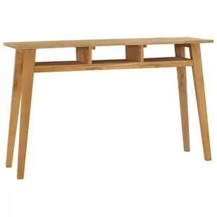 vidaXL Stolik typu konsola, 120 x 35 x 75 cm, lite drewno tekowe vidaXL - Konsole i sekretarzyki - miniaturka - grafika 1
