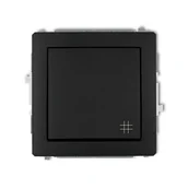 Gniazdka elektryczne - Karlik Łącznik krzyżowy czarny 12DWP-6 - miniaturka - grafika 1