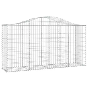 VIDAXL Kosze gabionowe, 13 szt, 200x50x100/120cm, galwanizowane żelazo - Ogrodzenia - miniaturka - grafika 4