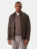 Kurtki męskie - Milestone Kurtka skórzana Oliverio 611099 60770 Brązowy Regular Fit - miniaturka - grafika 1