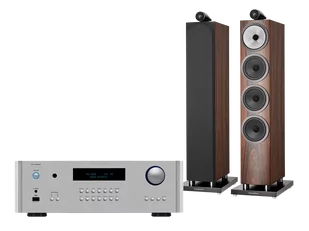 Rotel RA-1592 MkII (srebrny) + 702 S3 (mokka) - Zestawy stereo - miniaturka - grafika 1