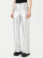 Spodnie damskie - ONLY Jeansy Juicy 15331673 Srebrny Wide Leg - miniaturka - grafika 1