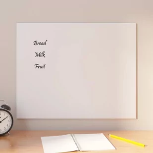 vidaXL Ścienna tablica magnetyczna, biała, 50x40 cm, szkło hartowane - Tablice i flipcharty - miniaturka - grafika 1
