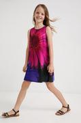 Sukienki - Desigual sukienka dziecięca kolor fioletowy mini rozkloszowana - miniaturka - grafika 1