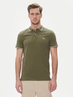 Koszulki męskie - Lee Polo Pique 112363855 Zielony Regular Fit - miniaturka - grafika 1