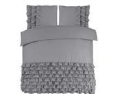 Pościel - 200x220 CYPRUS szary  kpl pościeli bawełna - miniaturka - grafika 1