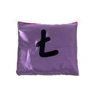 Worki na buty - Akson, Worek gimnastyczny szkolny z literą Ł, fioletowy - miniaturka - grafika 1