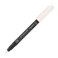 Kredki, ołówki, pastele i pisaki - Kuretake, Pisak metaliczny Zig Fudebiyori Pigment Milky, White Cbk-55p - miniaturka - grafika 1