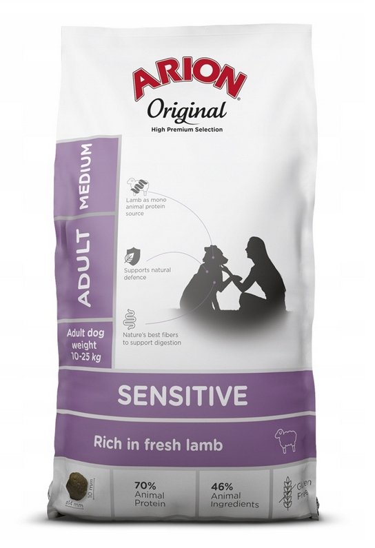 Arion Adult Medium Breed Lamb&Rice 12 kg