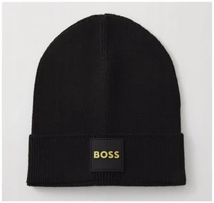 Boss Orange czapka zimowa beanie czarny rozmiar uniwersalny - Czapki damskie - miniaturka - grafika 1