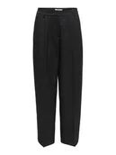 Spodnie damskie - ONLY Spodnie materiałowe Reina 15349616 Czarny Straight Fit - miniaturka - grafika 1