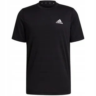 Koszulka męska adidas D2M Plain czarna GM2090 S - Koszulki męskie - miniaturka - grafika 1