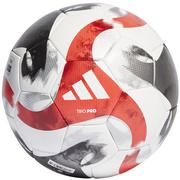 Piłka nożna - Adidas, Piłka nożna Tiro Pro HT2428, biało-czerwono-czarna, rozmiar 5 - miniaturka - grafika 1