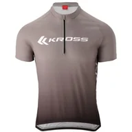 Koszulki rowerowe - Koszulka rowerowa KROSS Sport Jersey ( S) Szaro-czarny - miniaturka - grafika 1