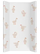 Przewijaki - CZAS BOBASA PRZEWIJAK MIĘKKI NA KOMODĘ NIEPRZEMAKALNY 70X47 GĄSKI BIAŁE - miniaturka - grafika 1