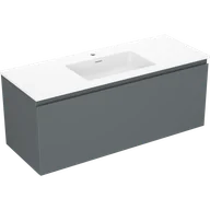 Szafki łazienkowe - Mexen Orio szafka łazienkowa 120 cm z umywalką Otis, 1 szuflada, grafit mat/biała mat - 91A10-12047-1-BF66-W18M01 - miniaturka - grafika 1