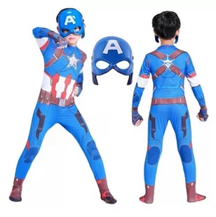 Strój Przebranie Kapitan Ameryka Maska 140/146,Hopki - Dodatki do strojów karnawałowych Strój Przebranie Kapitan Ameryka Maska 140/146,Hopki - Dodatki do strojów karnawałowych - miniaturka - grafika 1