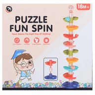 Zabawki sensoryczne - Edukacyjna Kolorowa Wieża z Kuleczkami dla Rozwoju Dziecka +18 miesięcy - miniaturka - grafika 1