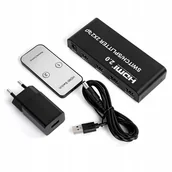 Kable - Matrix HDMI 2/2 Spacetronik SPH-M221 4K Adapter Konwerter Switch Spliter - miniaturka - grafika 1