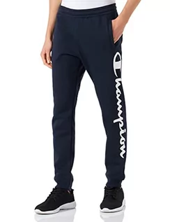 Spodenki męskie - Champion Męskie spodnie treningowe Authentic Pants Maxi Logo, niebieski morski, S - grafika 1