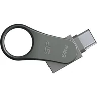Pendrive - Silicon Power Mobile C80 64GB pami$112$113 USB SP064GBUC3C80V1S - miniaturka - grafika 1