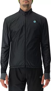 UYN Męska kurtka Running Coreshell Jacket przeciwdeszczowa czarny Blackboard Melange/Black S - Kurtki męskie - miniaturka - grafika 1