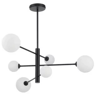 Light Prestige Dorado lampa wisząca 6x40W czarno-biała LP-002/6PBK - Lampy sufitowe - miniaturka - grafika 1