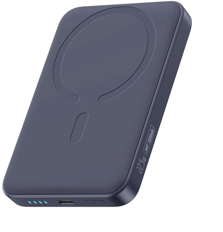 Baseus EnerFill FM11 10000mAh 22.5W kompatybilny z MagSafe z czarnym kablem Basues Simple USB-C 20V/3A 30cm dark gray