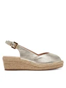Espadryle damskie - Geox Espadryle D Iberide A D55YXA 000Y2 C2012 Złoty - miniaturka - grafika 1