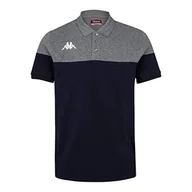 Koszulki męskie - Kappa Pianetti męska koszulka polo z krótkim rękawem niebieski Marineblau/Grau S 304IPM0 - miniaturka - grafika 1