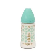 Butelki dla niemowląt - Suavinex Butelka 270 ml Smoczek silikonowy Premium zielona - miniaturka - grafika 1