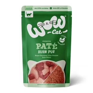 WOW Cat Adult 12 x 125 g Kurczak pur - Mokra karma dla kotów - miniaturka - grafika 1