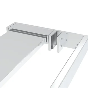 vidaXL VidaXL Ścianka prysznicowa z półką chrom, 80x195 cm, ESG i aluminium - Ścianki i drzwi prysznicowe - miniaturka - grafika 12