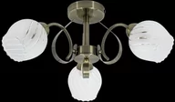 Lampy sufitowe - ELEM Lampa sufitowa elegancka antyczne złoto E27 7138/3 21QG z serii DAKOTA - miniaturka - grafika 1