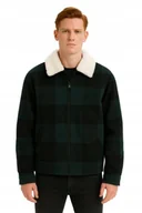 Kurtki męskie - Only & Sons Kurtka Męska Wielokolorowa W Kratę Z Wełną S K2A - miniaturka - grafika 1