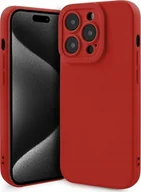 Etui i futerały do telefonów - Hello Case Etui case obudowa do Apple iPhone 15 Pro czerwone matowe silikonowe - miniaturka - grafika 1