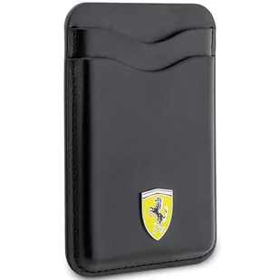 Ferrari Wallet Card Slot FEWCMRSIK czarny/black MagSafe Leather 2023 Collection - Plecaki - miniaturka - grafika 3