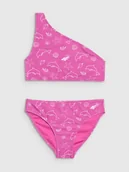 Stroje kąpielowe dla dziewczynek - 4F Kostium kąpielowy dwuczęściowy dziewczęcy - multikolor 122/128 (6-8 lat) - miniaturka - grafika 1