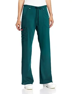 Dickies Damskie spodnie z rozszerzanymi nogawkami ze stretchem, Łowca, XL-Maly - Spodnie damskie - miniaturka - grafika 1
