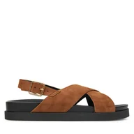 Sandały damskie - Sandały ONLY Shoes Onlminnie 2 15253212 Brązowy - miniaturka - grafika 1