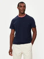 Koszulki męskie - Lacoste T-Shirt TH1726 Granatowy Relaxed Fit - miniaturka - grafika 1