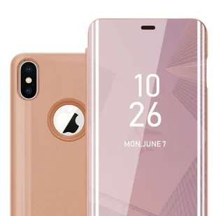 Pokrowiec Do Apple iPhone XS MAX w Etui RÓŻOWY KUNZYT  Case Cover Obudowa Ochronny Cadorabo - Etui i futerały do telefonów - miniaturka - grafika 1