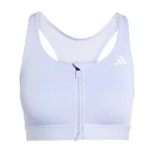 Biustonosze - adidas Damski biustonosz treningowy Powerreact M Support Zip Bra XXS D - miniaturka - grafika 1