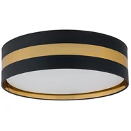 Lampy sufitowe - Duży, czarno-złoty plafon, idealny do salonu TK 4382 z serii PARIS - miniaturka - grafika 1