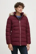 Kurtki damskie - Tommy Hilfiger kurtka damska kolor bordowy zimowa WW0WW43600 - miniaturka - grafika 1
