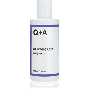 Q+A Glycolic Acid Daily Toner złuszczający tonik z kwasem glikolowym 100ml - Toniki i hydrolaty do twarzy - miniaturka - grafika 1