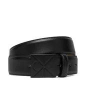 Paski - Pasek Męski Calvin Klein Emblem Plaque Smooth 35Mm LV04D7046G Czarny - miniaturka - grafika 1