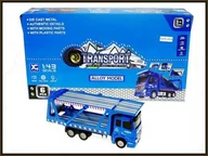 Samochody i pojazdy dla dzieci - Hipo Auto transporter 16cm z napędem, światło dźwięk XG879-A63A - miniaturka - grafika 1
