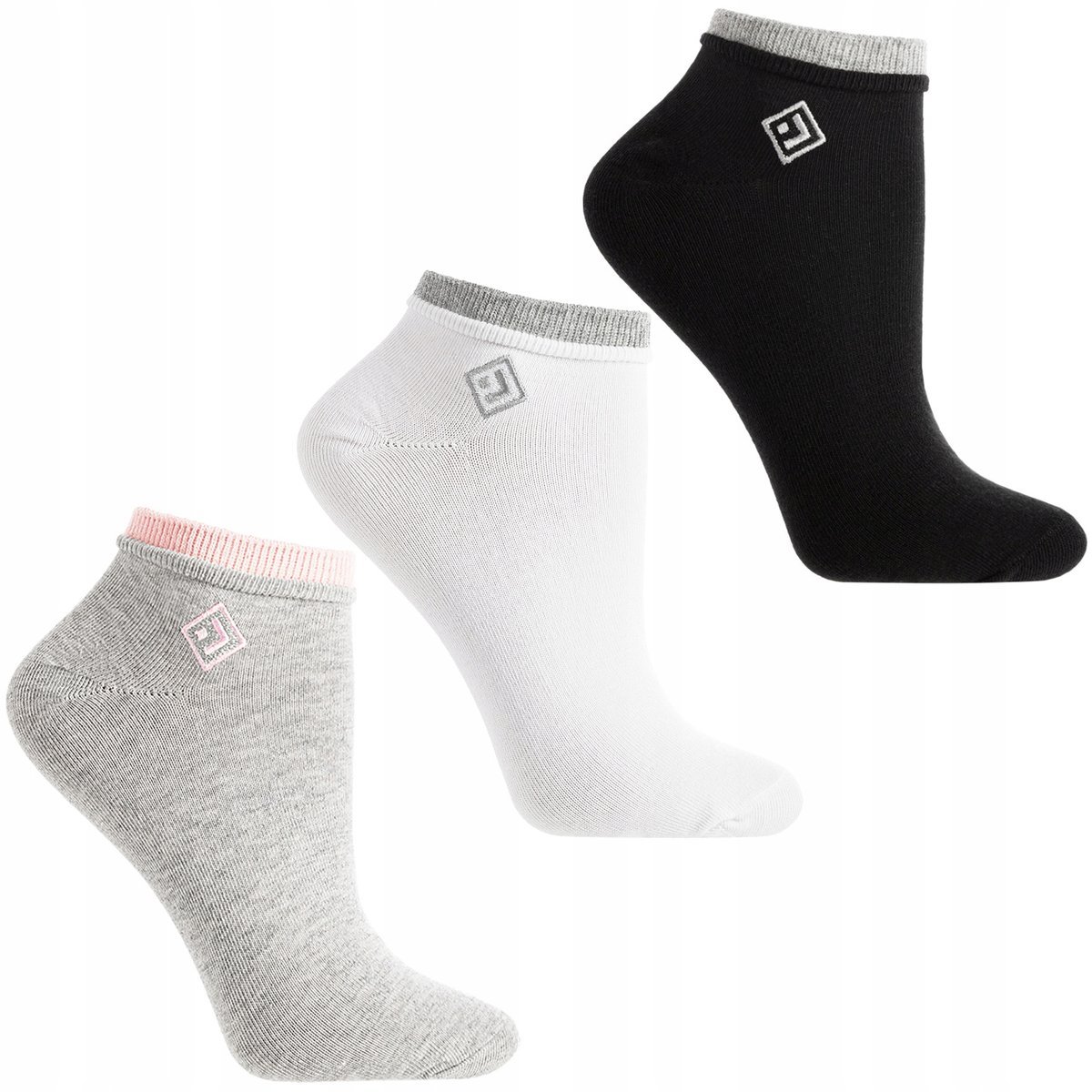 3X STOPKI DAMSKIE BAWEŁNIANE SKARPETKI NISKIE WYGODNE MORAJ 38-41